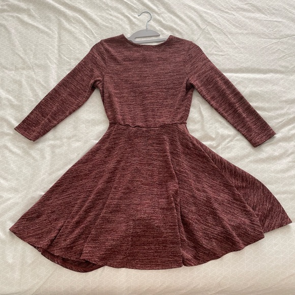 Mossimo Supply Co Wrap Knit Dress Maroon XS - Picture 6 of 6